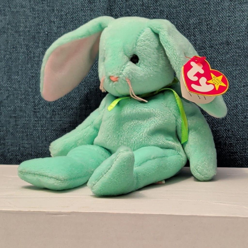 Ty Beanie Baby HIPPITY the Bunny | Retired 1997/1998 | 5th Gen Tag Mint Green