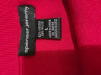 Spenser Jeremy Knit Skirt Set Large L Red Black Faux Wrap Sweater 2 Piece Vtg
