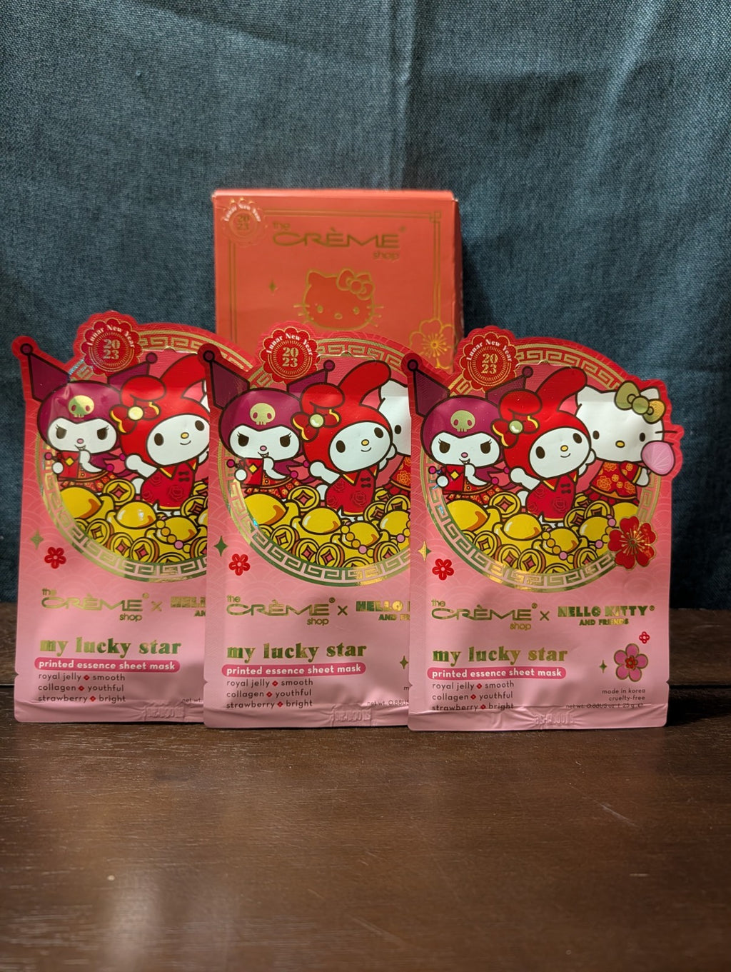 The Crème Shop x Hello Kitty Lunar New Year Sheet Masks (Set of 3)
