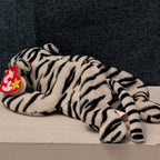 Ty Beanie Baby Blizzard White Tiger 1996 DOB Retired Stuffed Animal MWMT 04163