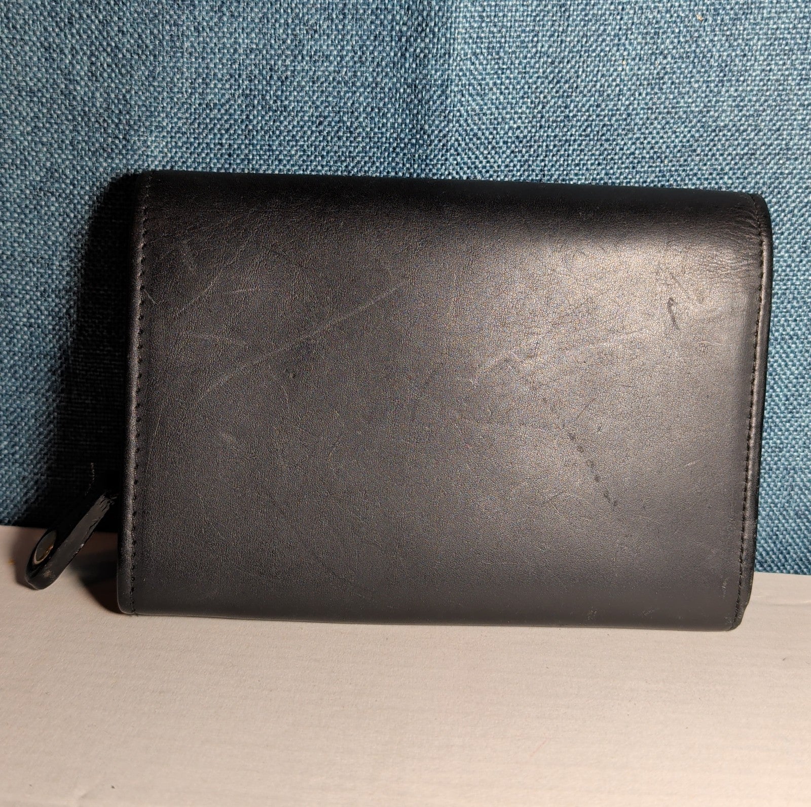 Coach Bedford Bifold Black Leather Wallet Y2K Vintage