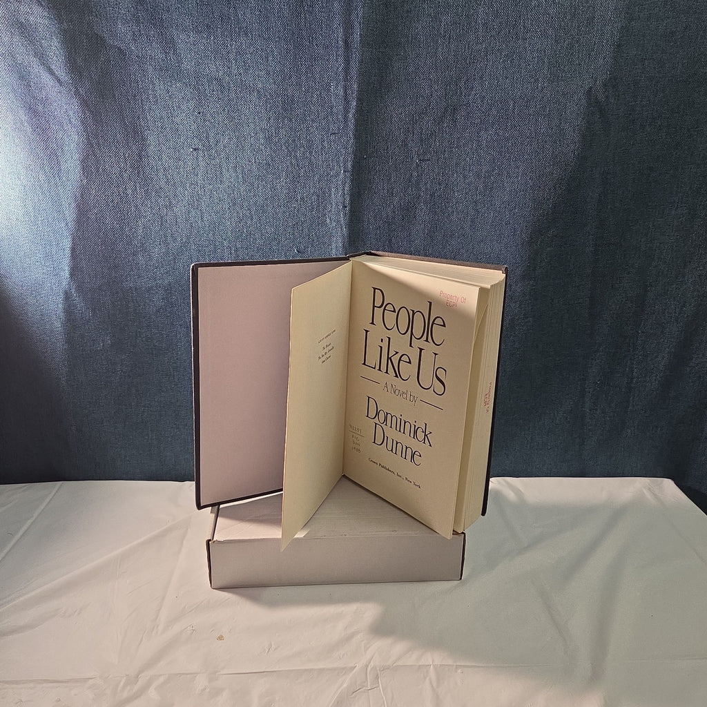 People Like Us Dominick Dunne 1988 Hardcover Vintage Ex-Library Reading Book