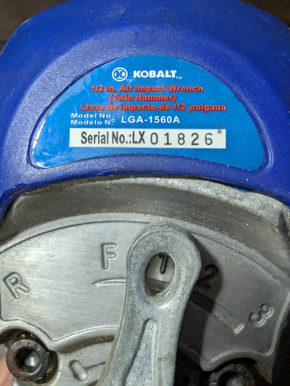Kobalt 1/2" Air Impact Wrench + 7 Socket Set | Pneumatic Twin Hammer Tool LGA-15
