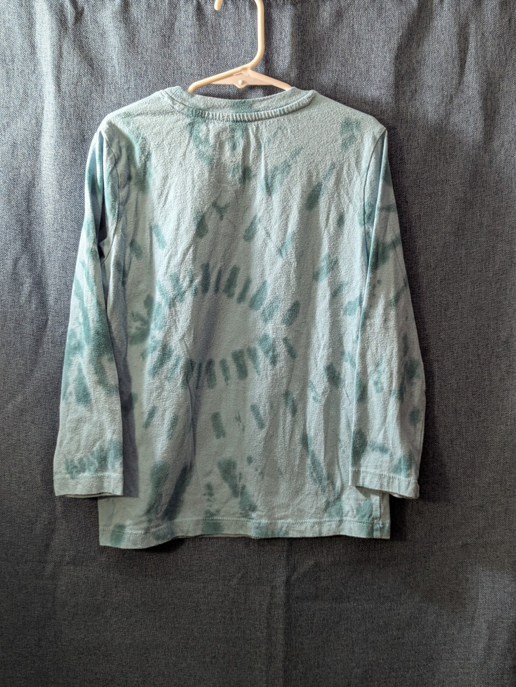 Wonder Nation Boys Shirt Size 6-7 S Long Sleeve Tie Dye Green Taco Funny Graphic