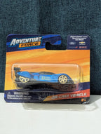 Adventure Force Blue Race Car | Maisto Fresh Metal Diecast | GT Racer Gold Wheel