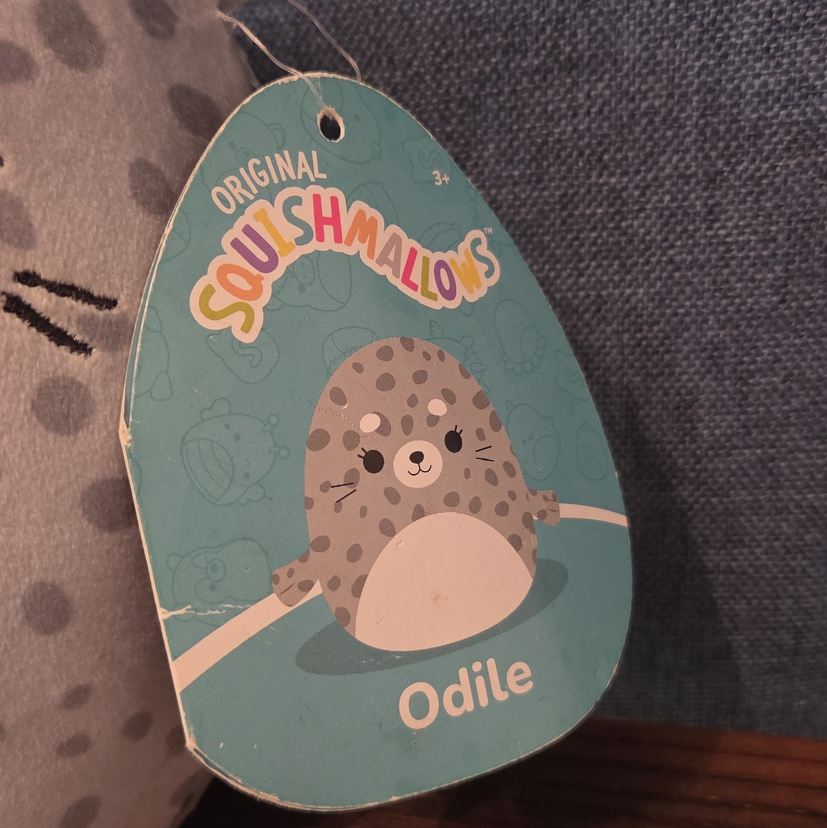 Squishmallows Odile Seal 11" Spotted Plush Kawaii NWT KellyToy