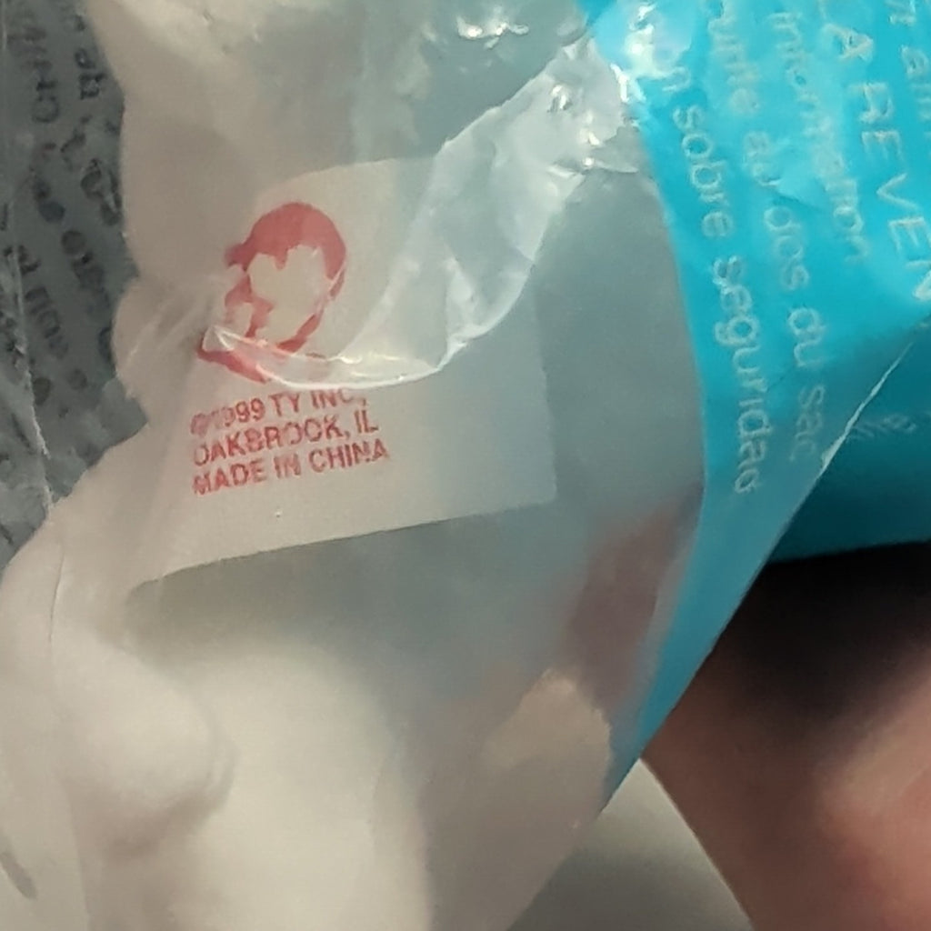 Ty Teenie Beanie Babies Flip the Cat #3 McDonald’s 2000 Sealed New White Cat Toy