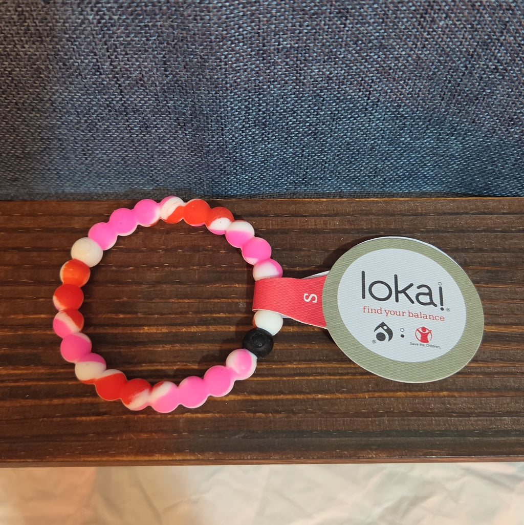 Lokai Breast Cancer Awareness Pink Silicone Bracelet Size S