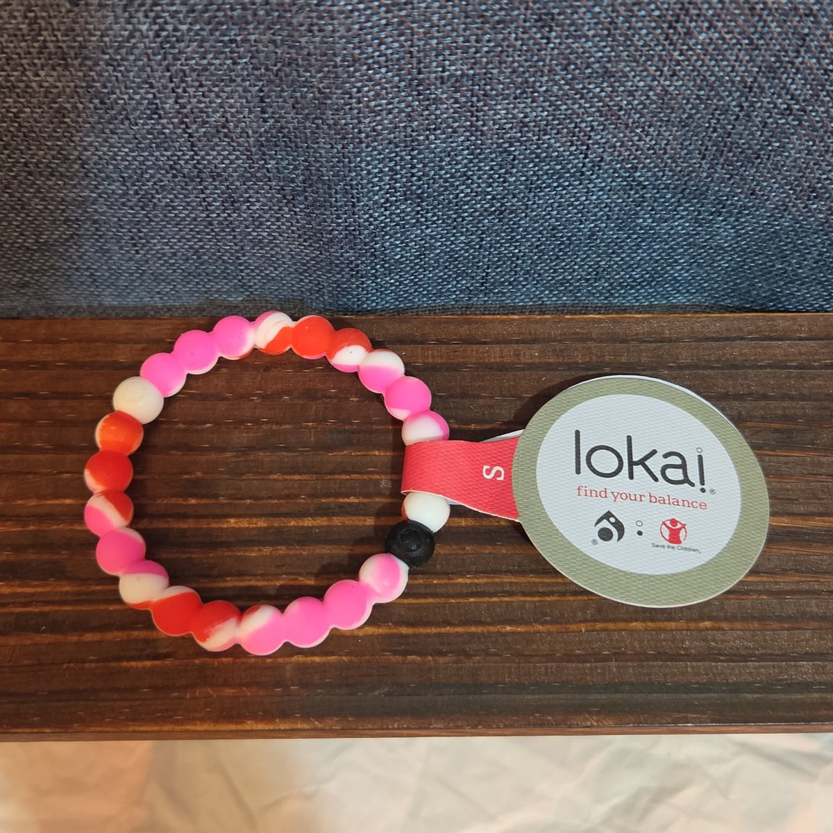 Lokai Breast Cancer Awareness Pink Silicone Bracelet Size S