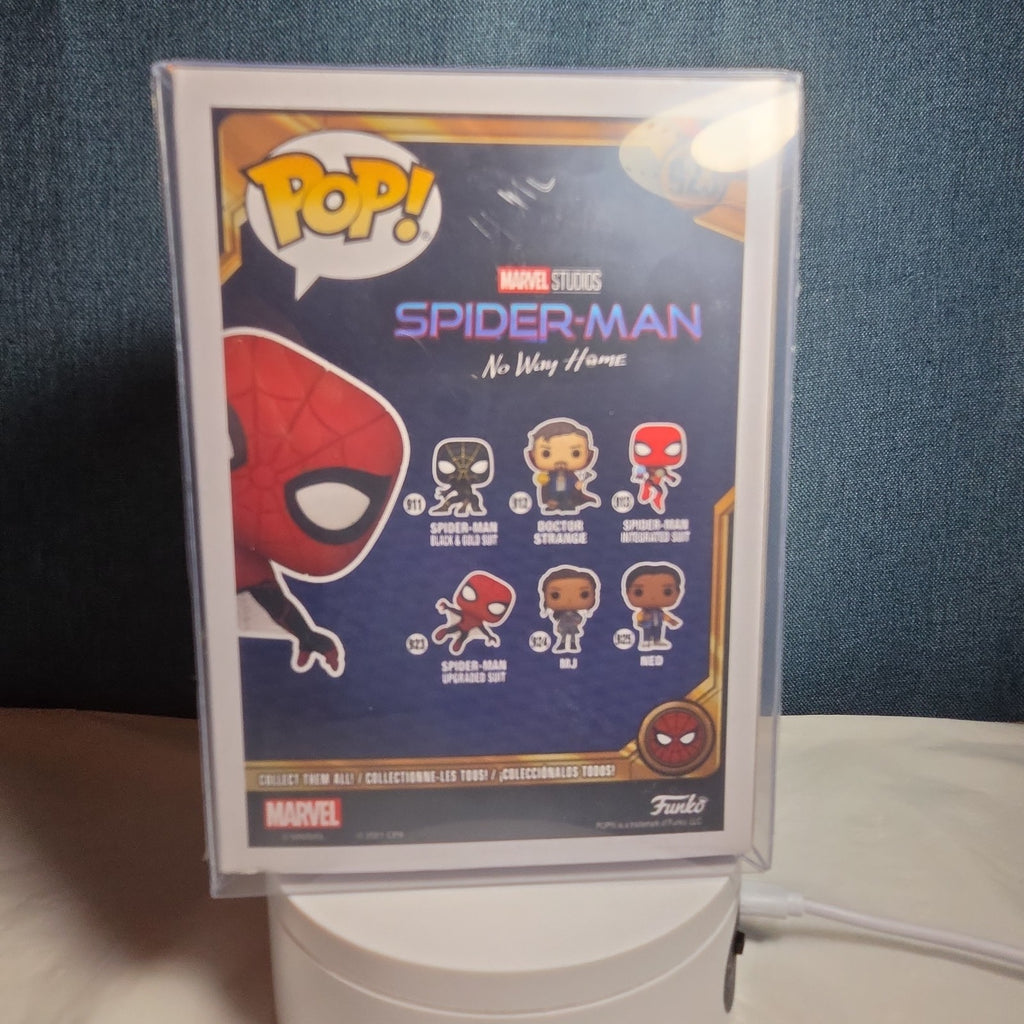 Funko Pop Marvel Spider-Man 923 Upgraded Suit No Way Home in Box with Protector