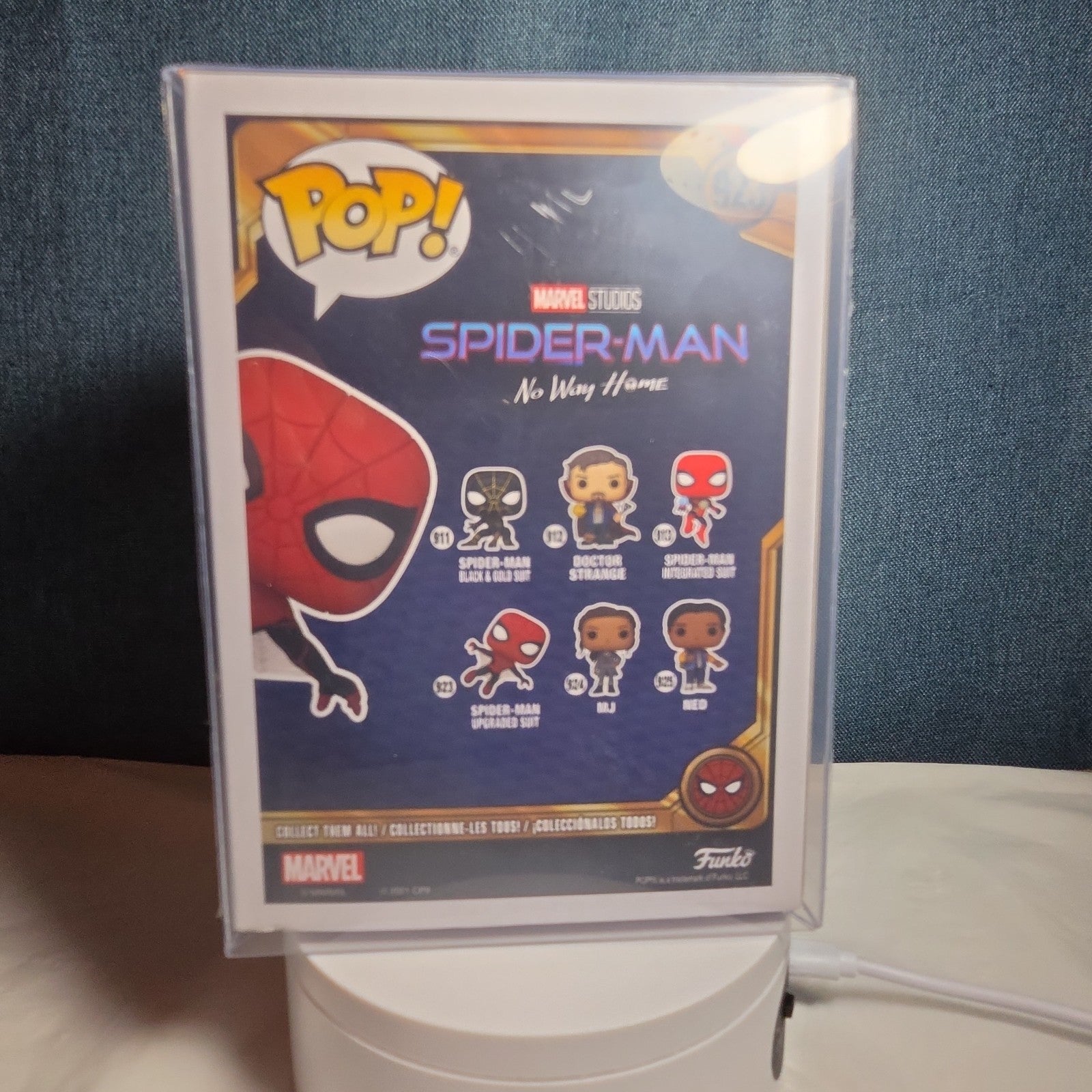 Funko Pop Marvel Spider-Man 923 Upgraded Suit No Way Home in Box with Protector