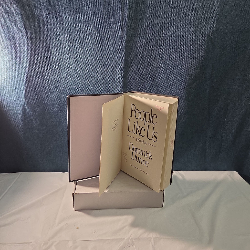 People Like Us Dominick Dunne 1988 Hardcover Vintage Ex-Library Reading Book