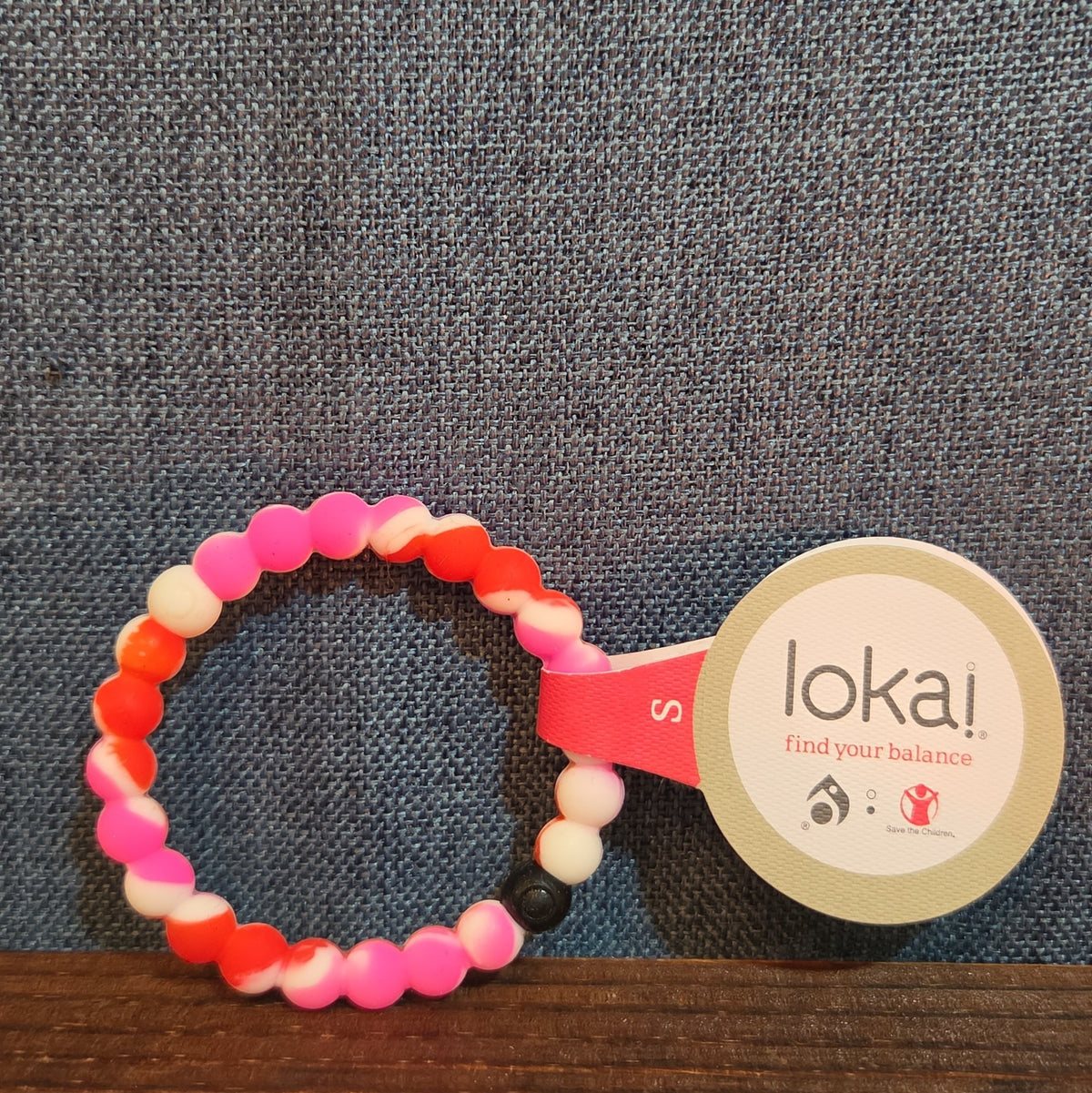 Lokai Breast Cancer Awareness Pink Silicone Bracelet Size S