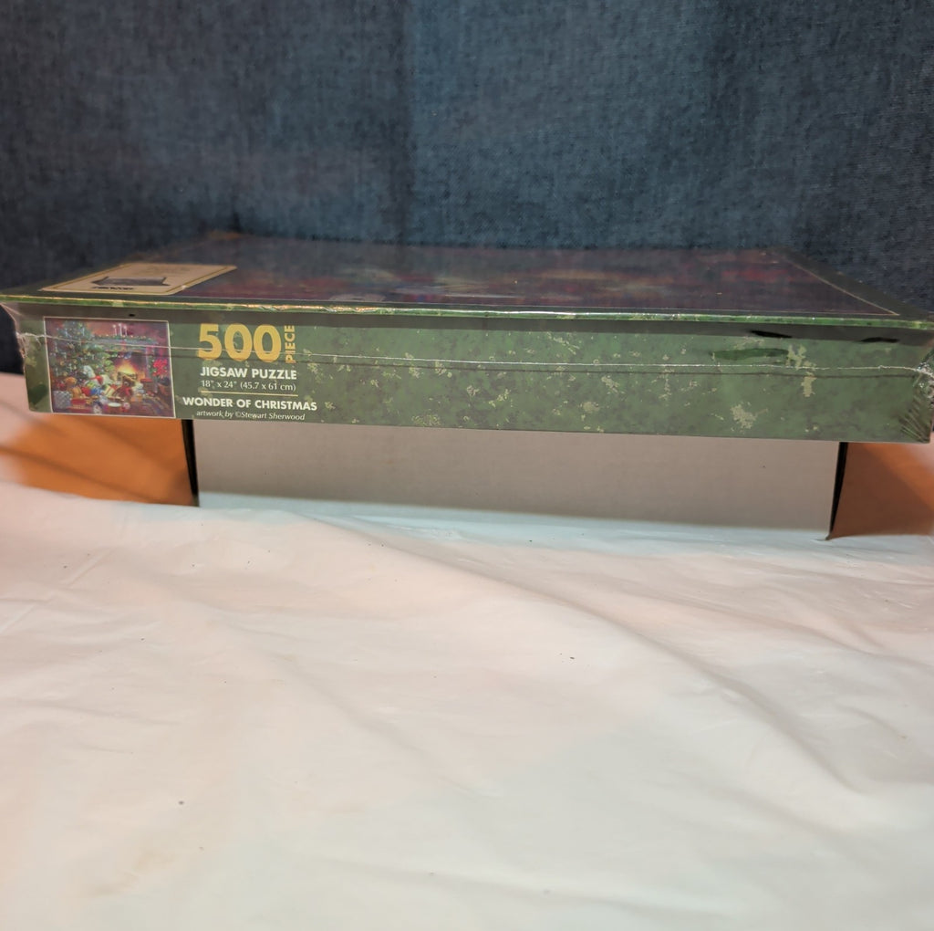 Vintage Lang Christmas Puzzle 500 pc Factory Sealed New Pop Up Easel Box 1982
