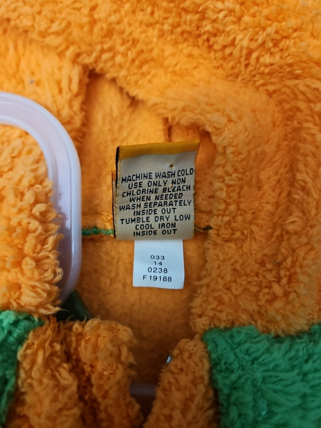 Hyde & Eek Baby Pumpkin Costume 12 Months Plush Zip Up Jack O Lantern Hooded