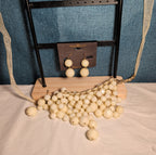 Cascading Cluster Bib Collar Necklace & Matching Two-Tier Drop Earring Set.