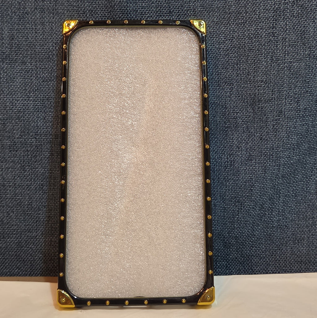 Boutique Samsung Galaxy Queen Crown Gold Square Case Shockproof