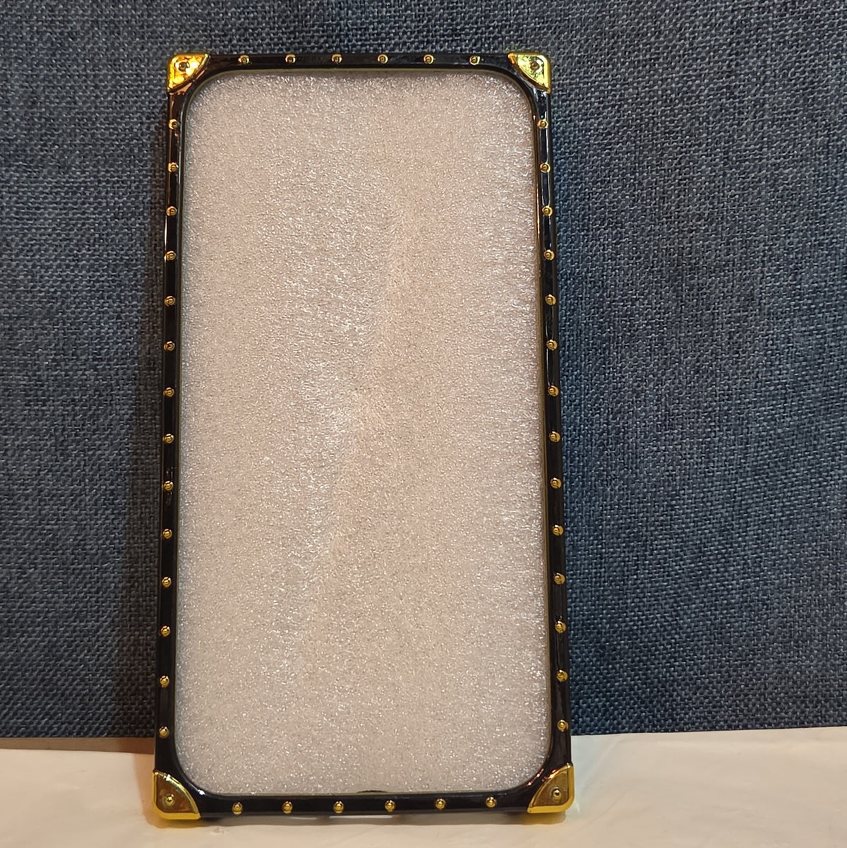 Boutique Samsung Galaxy Queen Crown Gold Square Case Shockproof
