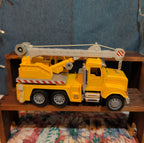 DRIVEN by Battat Standard Crane Truck Yellow Construction Toy