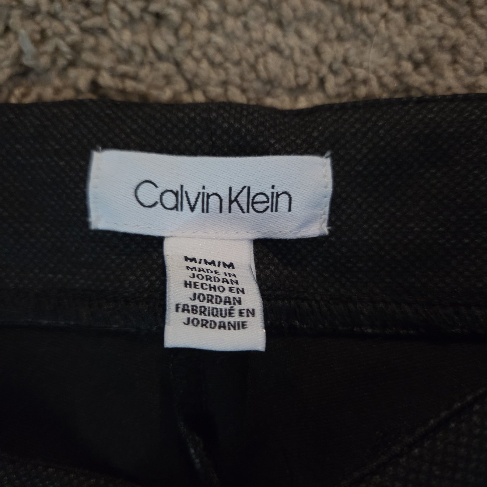 Calvin Klein Pants Womens M Black Slim Fit Ankle Stretch Elastic