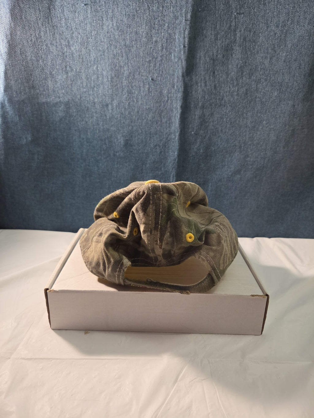 NASCAR Sprint Cup Series Camo Hat Yellow Underbill Adjustable Racing Cap Vintage