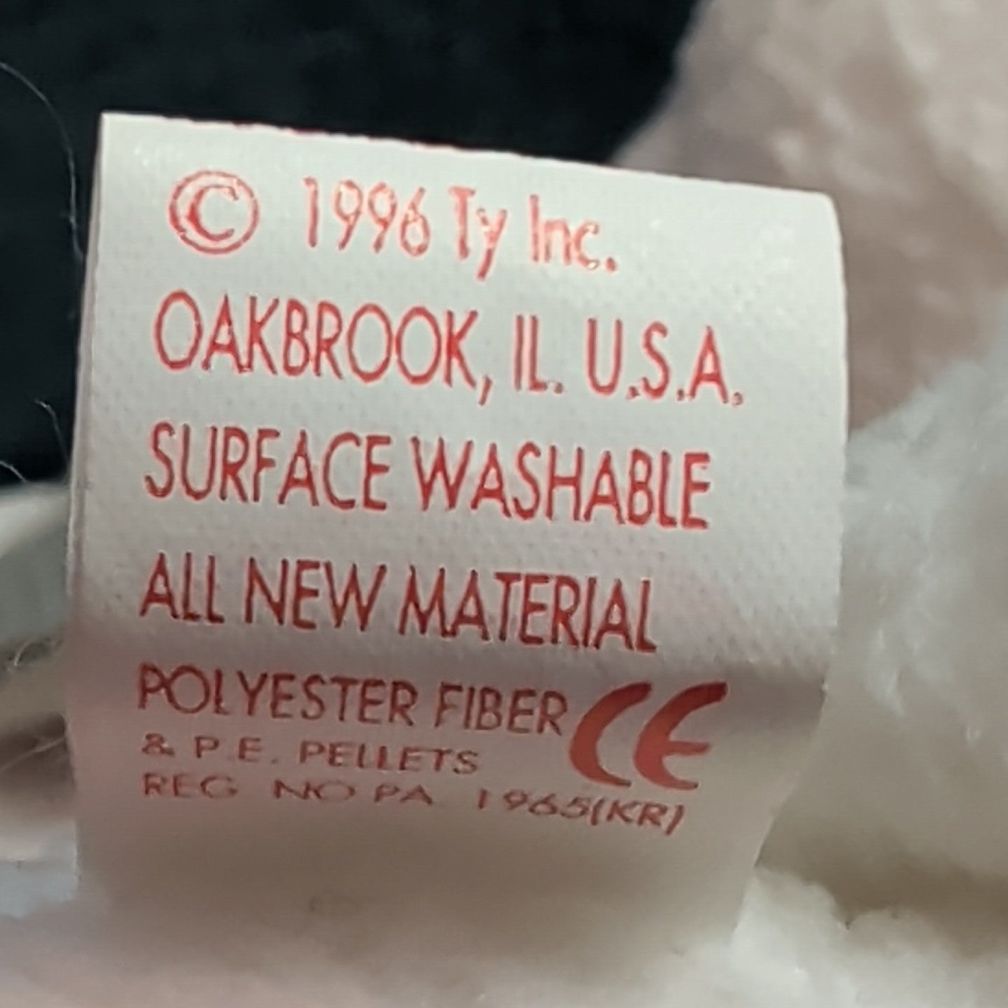 Ty Beanie Baby Fleece Lamb 1996 Retired 4th Gen Tags MWMT P.E. Pellets Authentic