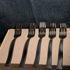 Set of 5 Hampton Silversmiths PORTFOLIO Glossy Forks | 18/0 Stainless 208