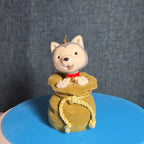 Hallmark Keepsake Jingle Husky Pup Sack Ornament 2011