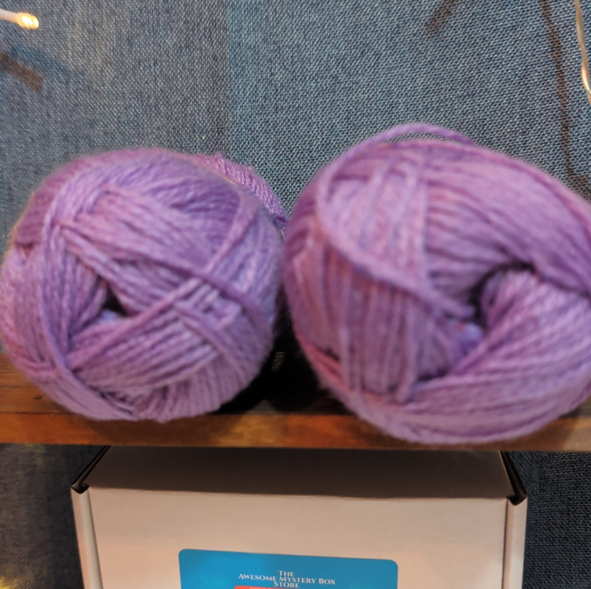 Herrschners Afghan Yarn 2 Ply Grape Frost Purple Acrylic 2 Skein