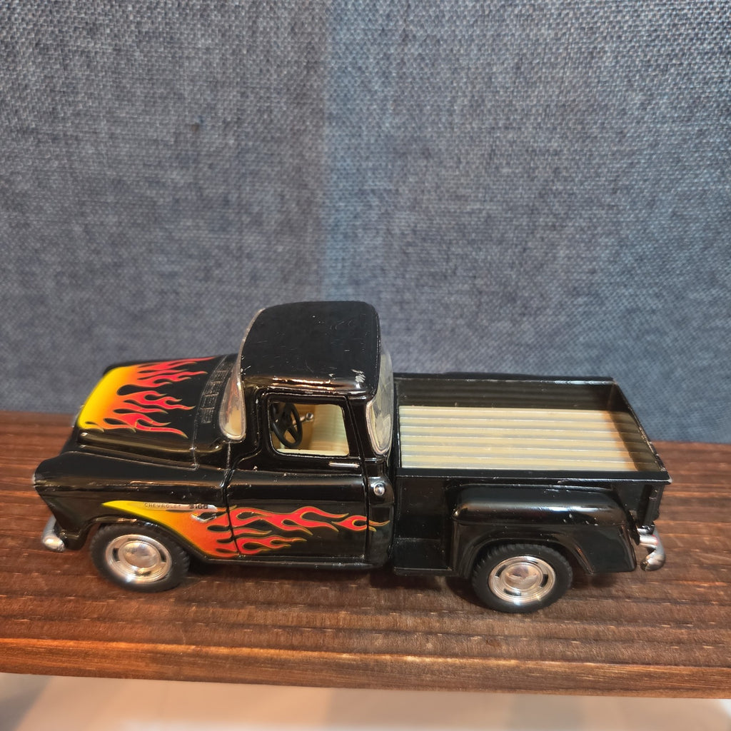 1955 Chevy Stepside Pickup Truck Diecast 1:24 Flames Hot Rod