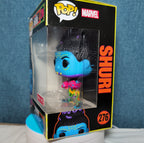 Funko Pop Marvel Shuri Blacklight Target Exclusive #276 in Box with Protector
