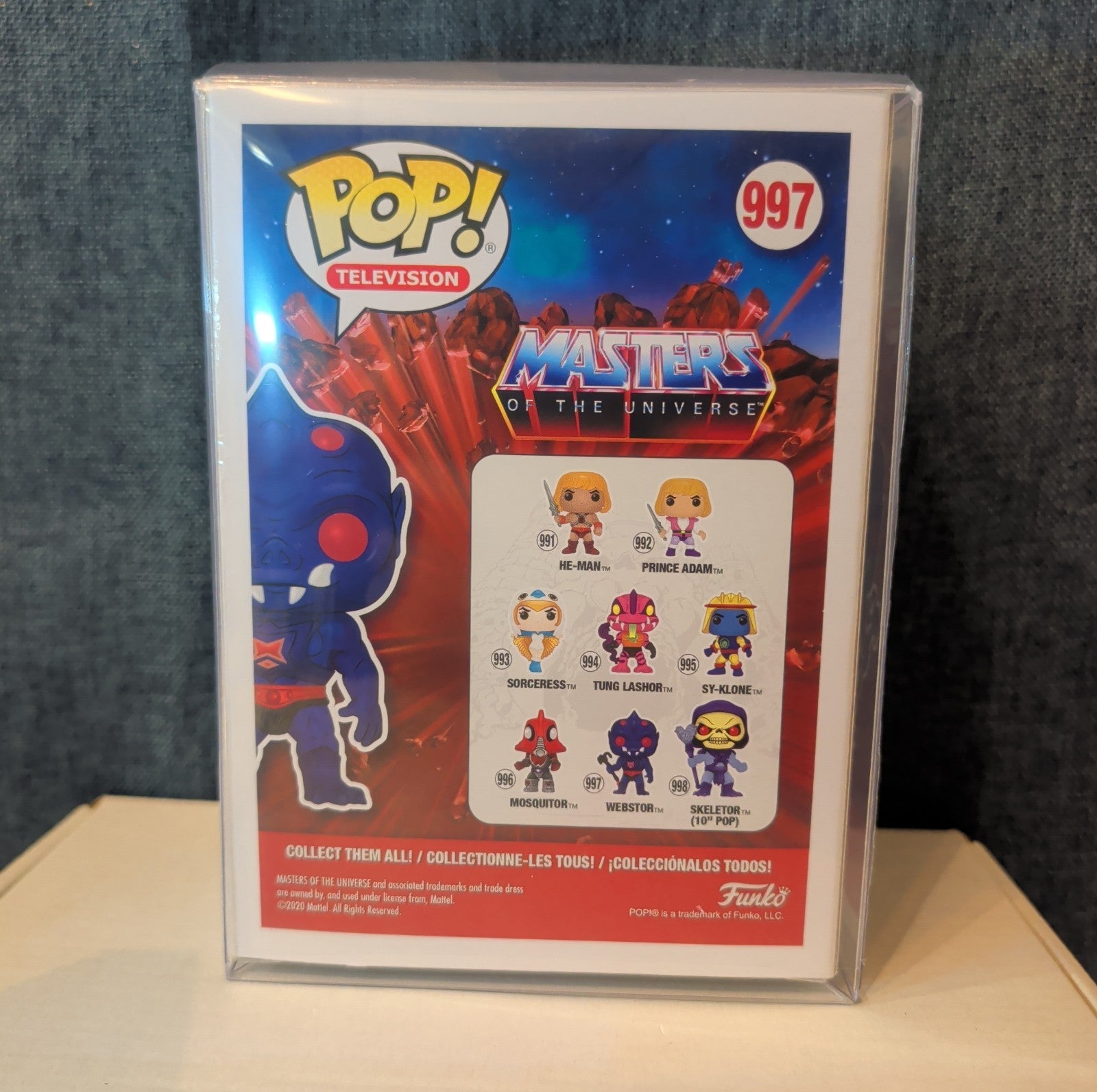 Funko Pop! TV 997 Webstor Masters of the Universe 2020 NIB with Protector