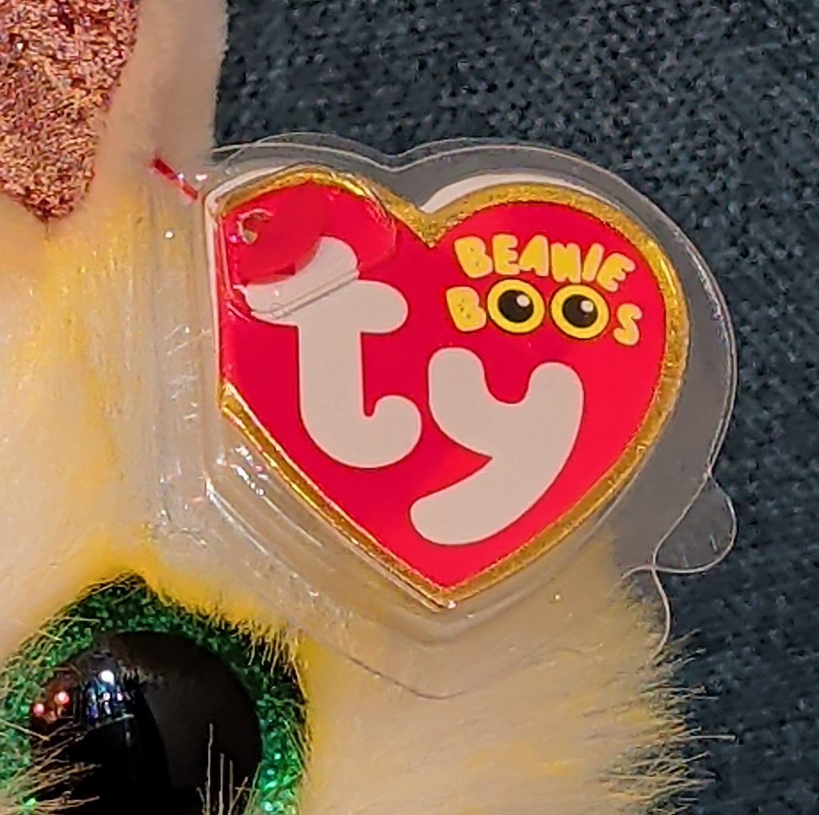 Ty Beanie Boos Coop The Easter Chick Bunny Ears Plush 6" Glitter Eyes NWT