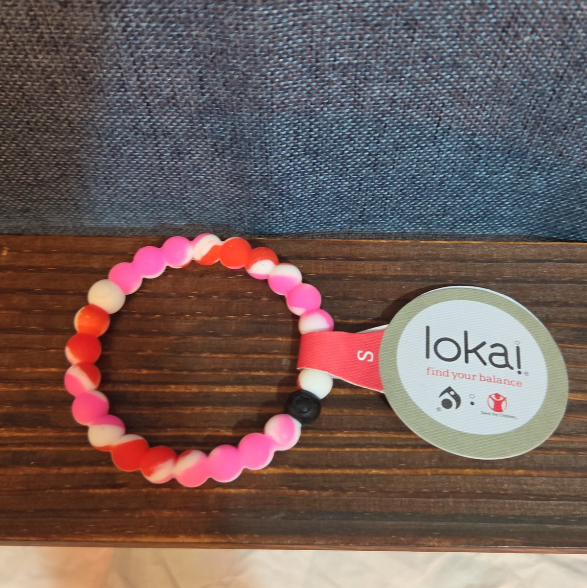 Lokai Breast Cancer Awareness Pink Silicone Bracelet Size S