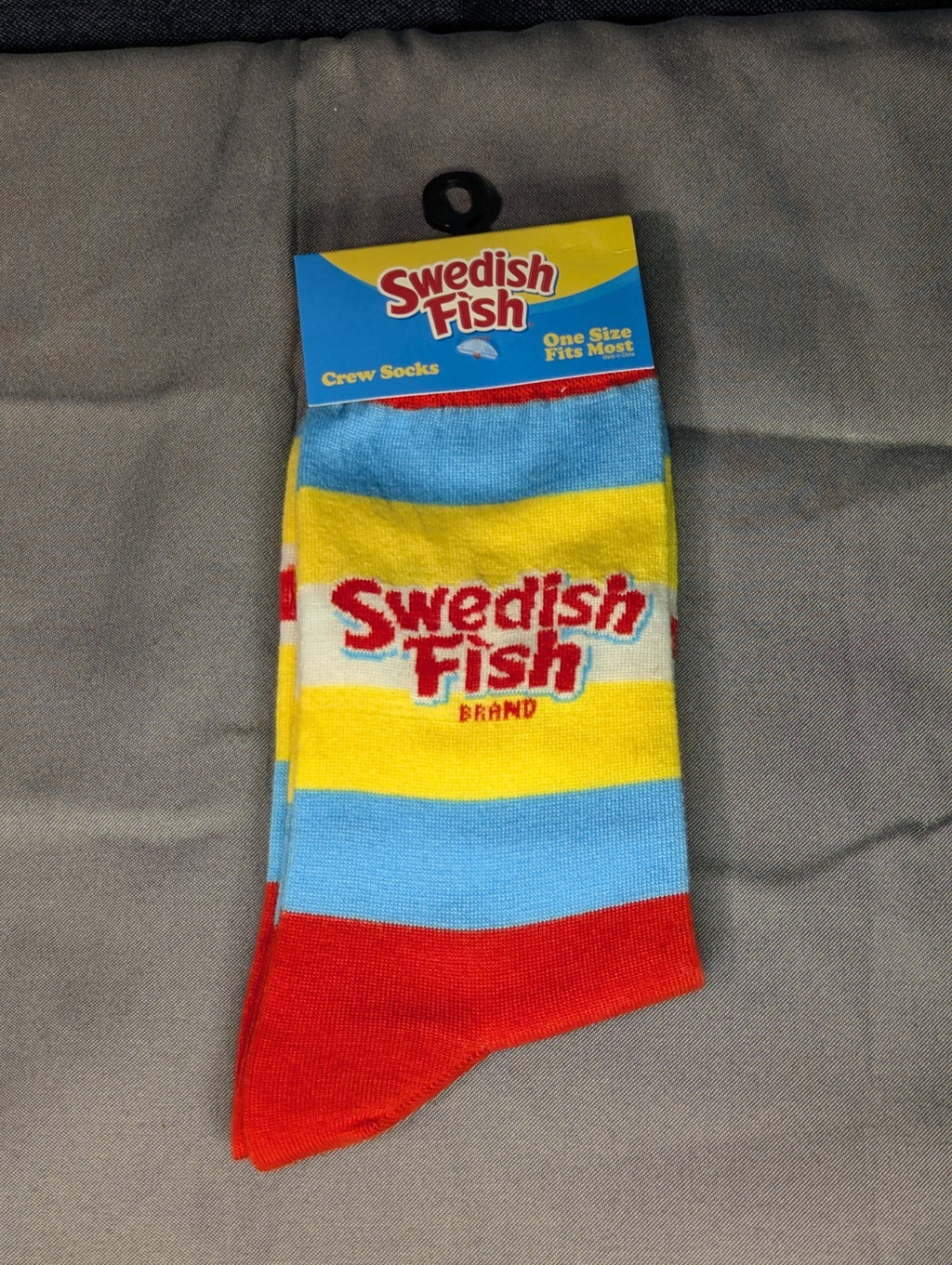 Odd Sox Swedish Fish Socks Crew Novelty Candy Licensed