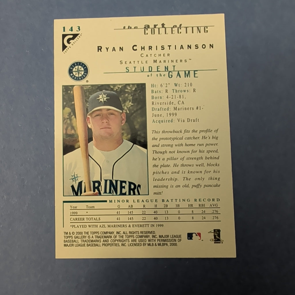 2000 Topps Gallery - Students of the Game Ryan Christianson #143 (RC)