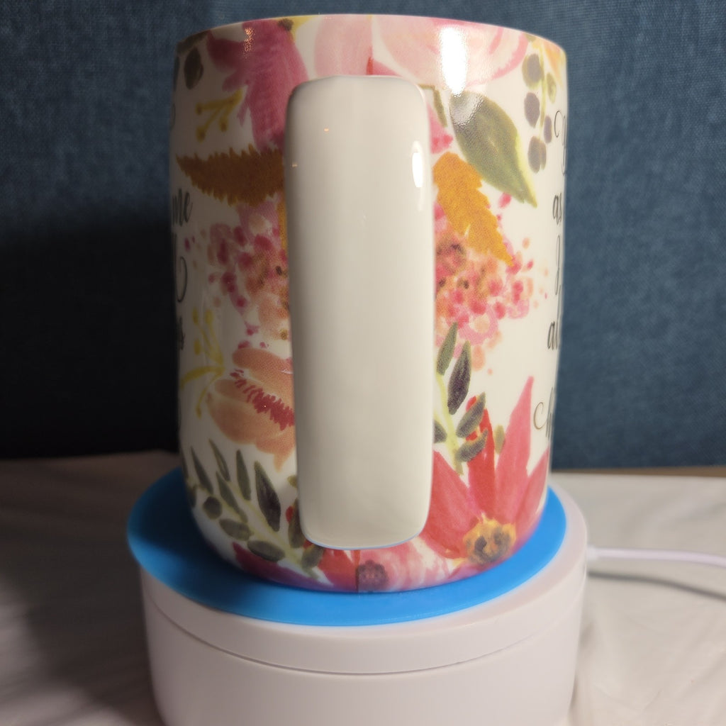 Mary Square Hope Mug Floral Ceramic Cup