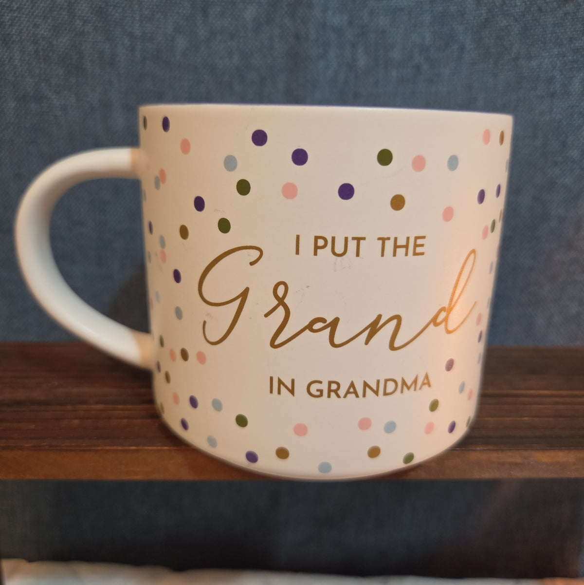 Threshold Grand In Grandma 16oz Stoneware Coffee Mug Dotted