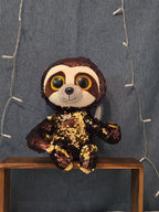 Limited TY Flippables Dangler Sloth 9" Sequin Plush WT