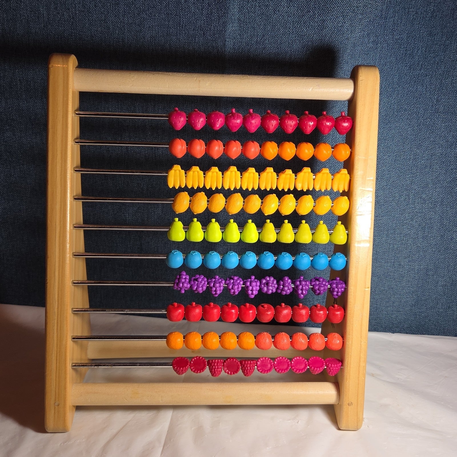 B. Toys Wooden Fruit Abacus Colorful Counting Frame