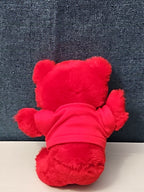 Vintage 1986 Crayola Teddy Bear Plush | Red Crayon Shirt | 7" Stuffed Animal |