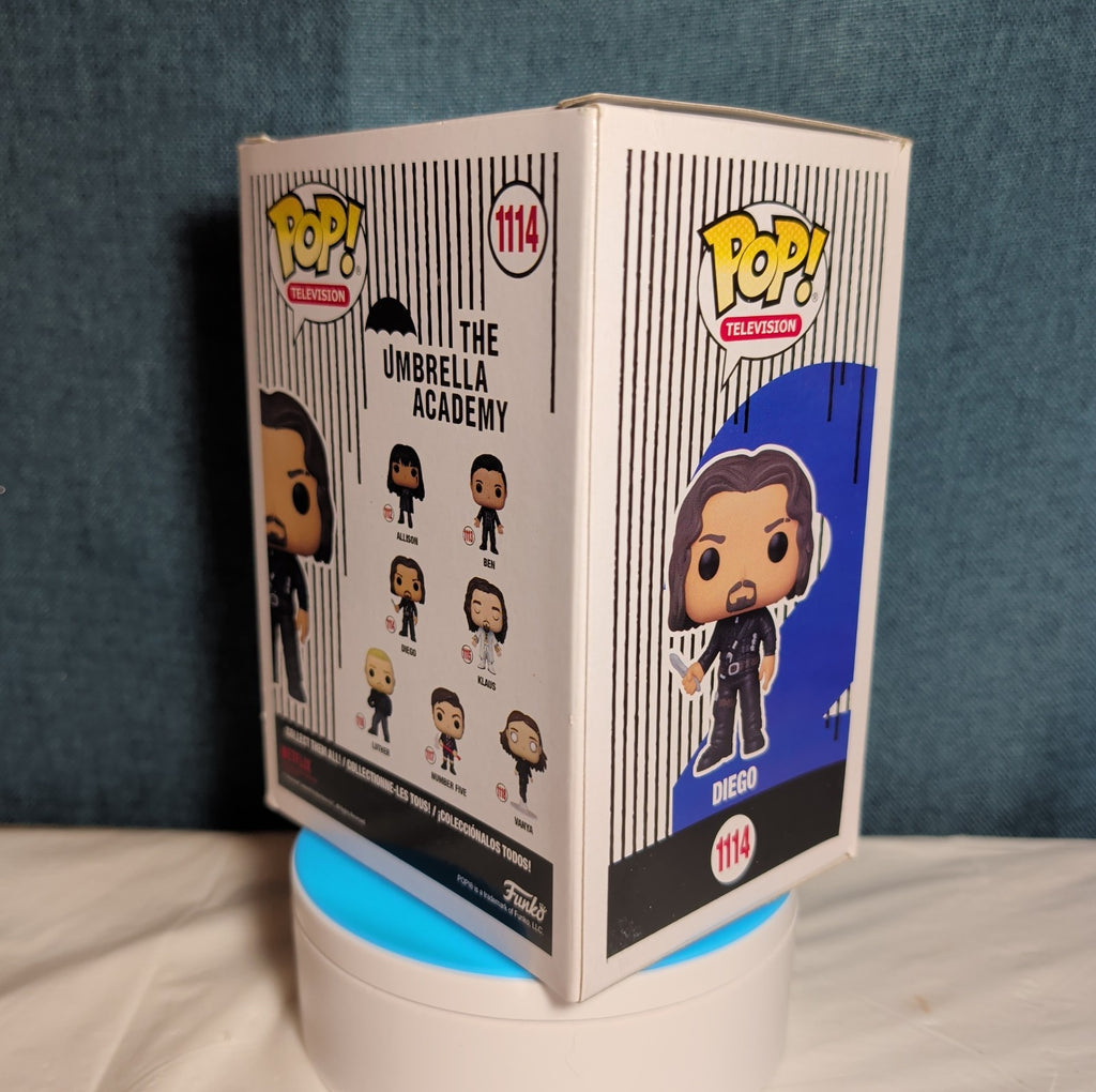 Funko Pop Television Umbrella Academy Diego 1114 Vinyl Figure in Box w Protector