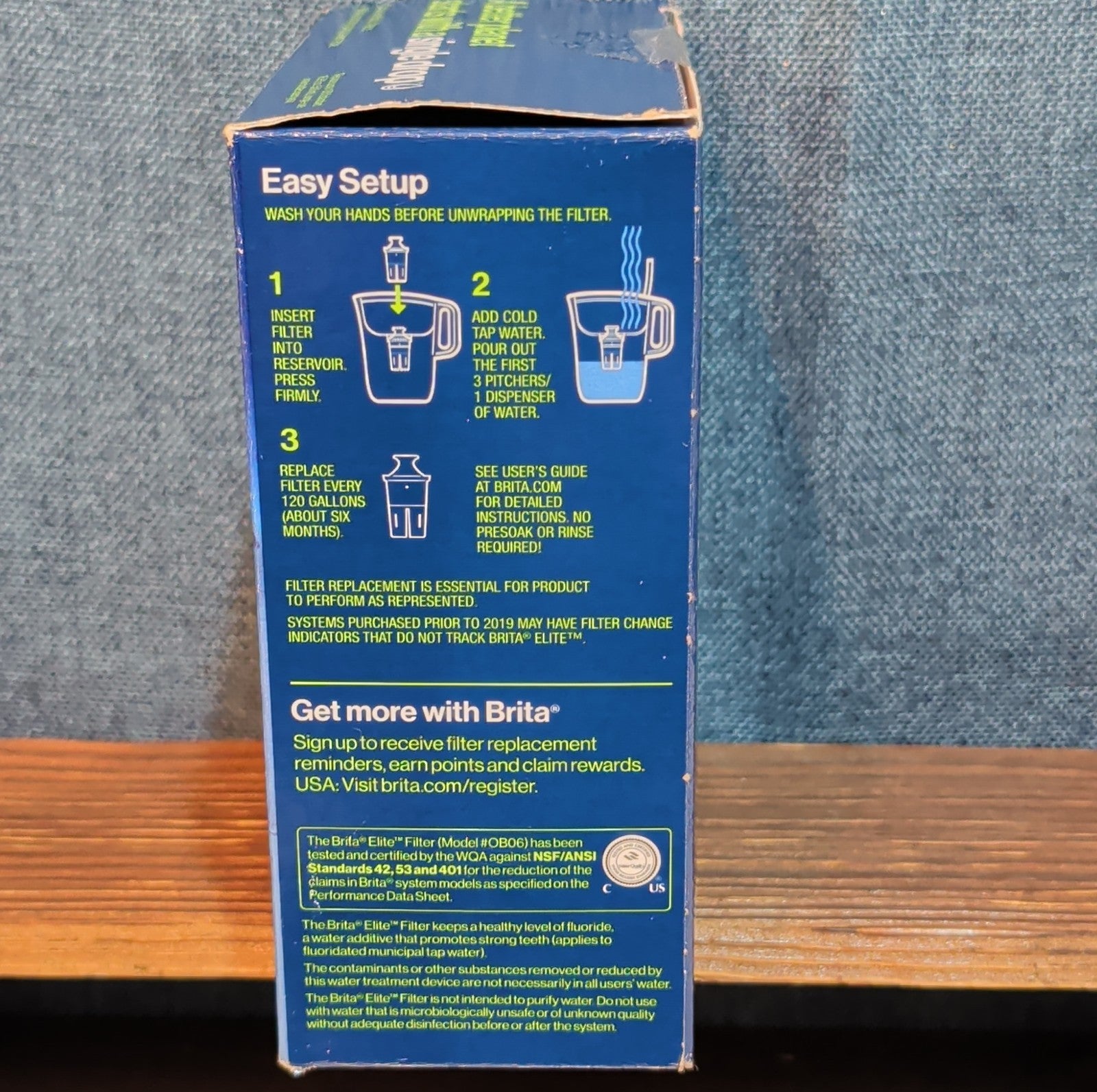 Brita Elite Replacement Water Pitcher Filters 2 Count Pack NIB 6 Month