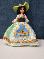 Vintage Italian Souvenir Dolls Pair | Genova & Sorrento | Sleep Eyes