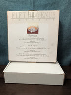 Fifth Avenue Crystal Portico 2 Pc Cracker Condiment Serving Set Lead Crystal NOB