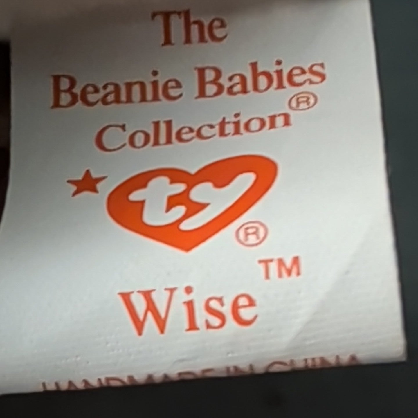 Wise TY Beanie Baby Owl Class of 1998 Graduation Gift MWMT with Tag Protector