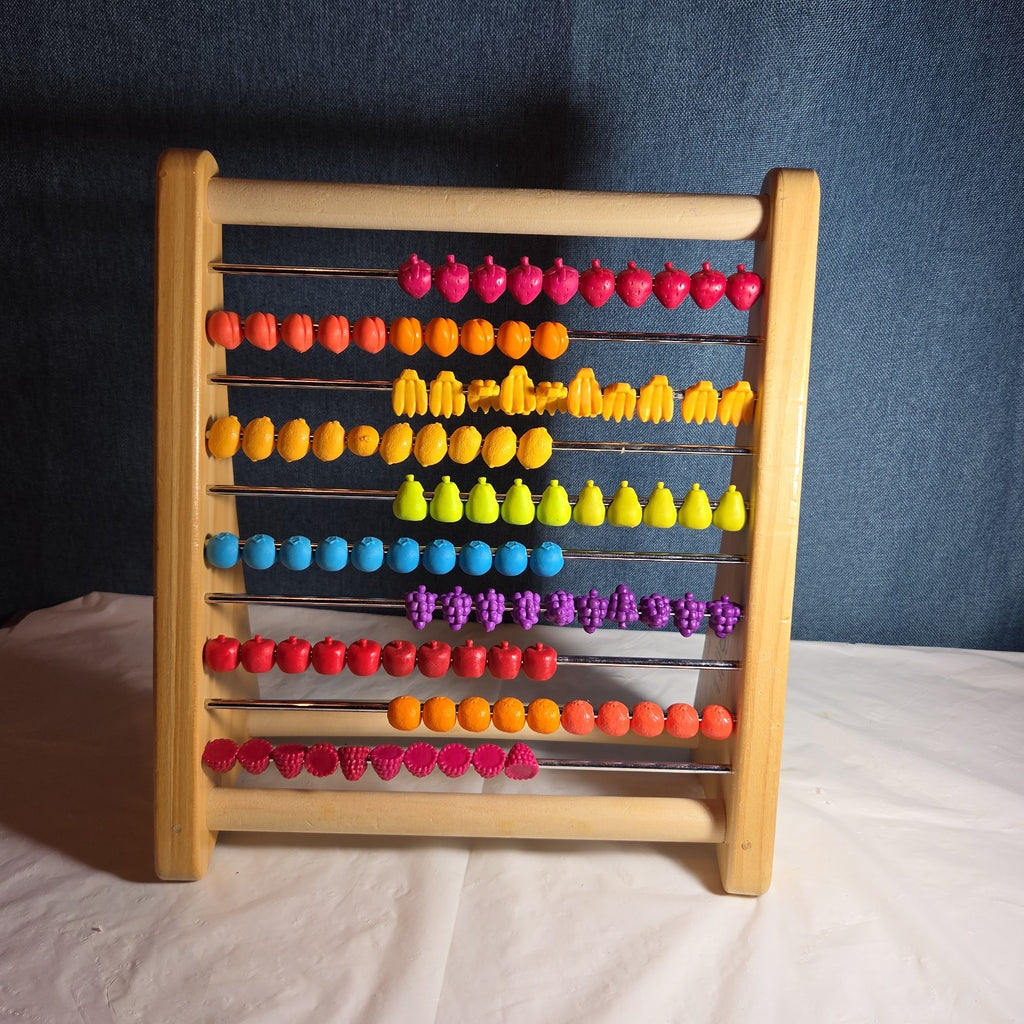 B. Toys Wooden Fruit Abacus Colorful Counting Frame