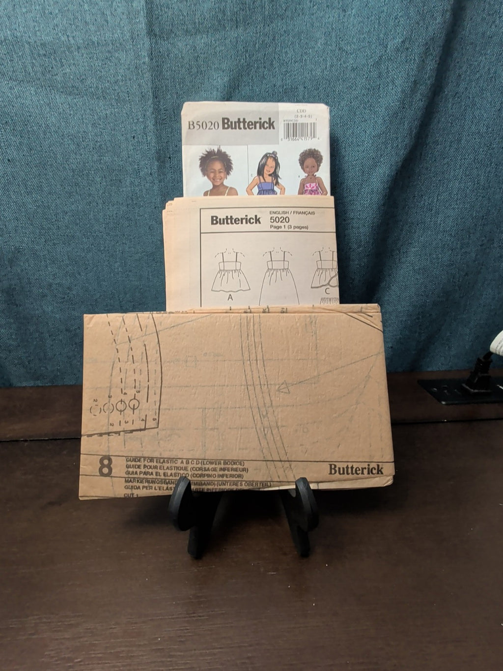 UNCUT Butterick B5020 Pattern | Girls Summer Dress Tunic Leggings Shorts | 2-5