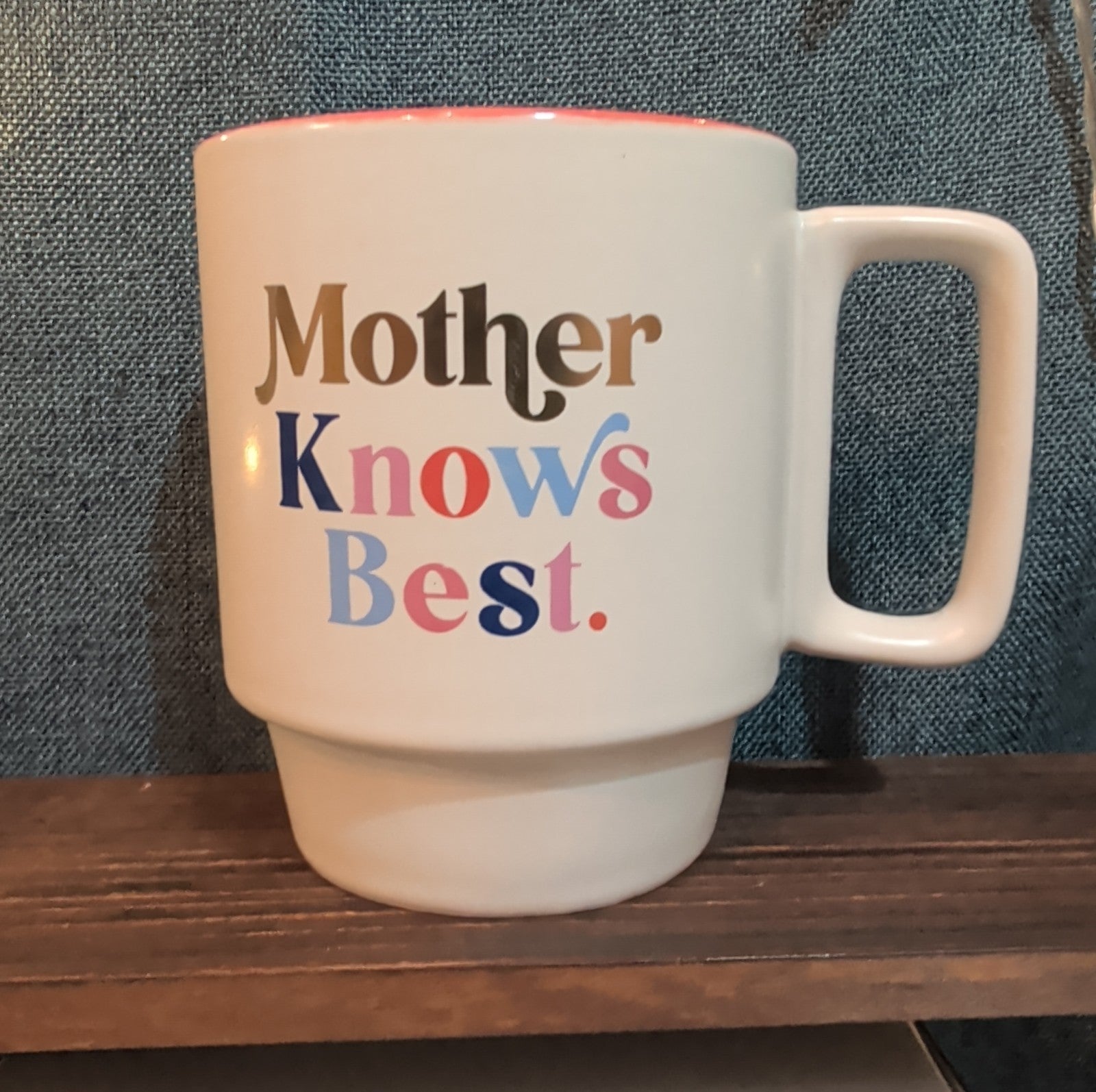 Designworks Ink Mother Knows Best Coffee Mug Ceramic