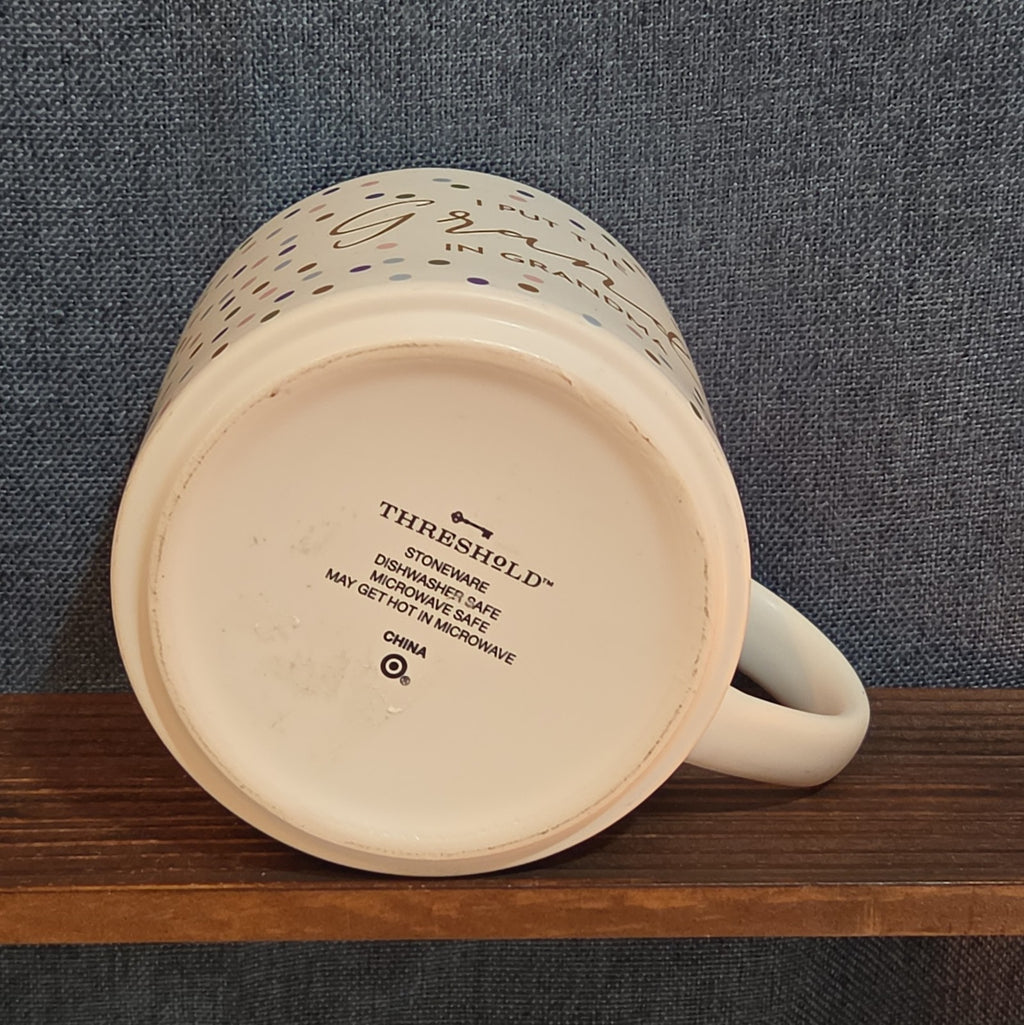 Threshold Grand In Grandma 16oz Stoneware Coffee Mug Dotted